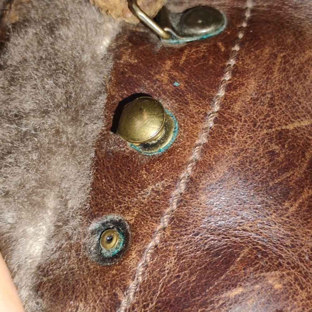 Brown Shearling Lined Leather Boots - image 6